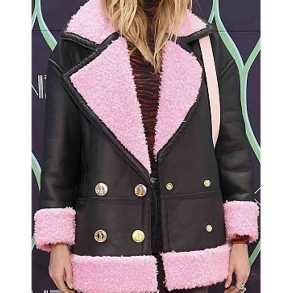 kenzo pink coat